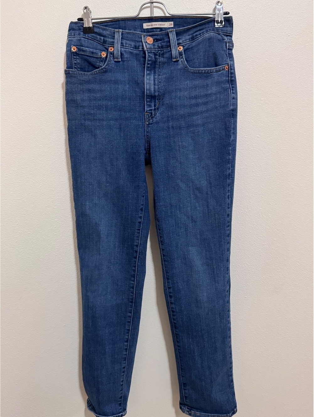 Levi's 724 High Rise Straight Jeans Size 28